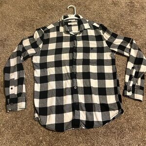 Aeropostale Black and White Checkered Men's Shirt